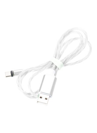 3-In-1 Lightning Micro USB Type-C LED Data Sync Charging Cable With Dust Plug Silver/White - v1564739272/N28860713A_1