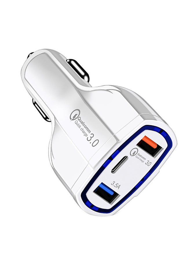Car Mobile Phone Charger White