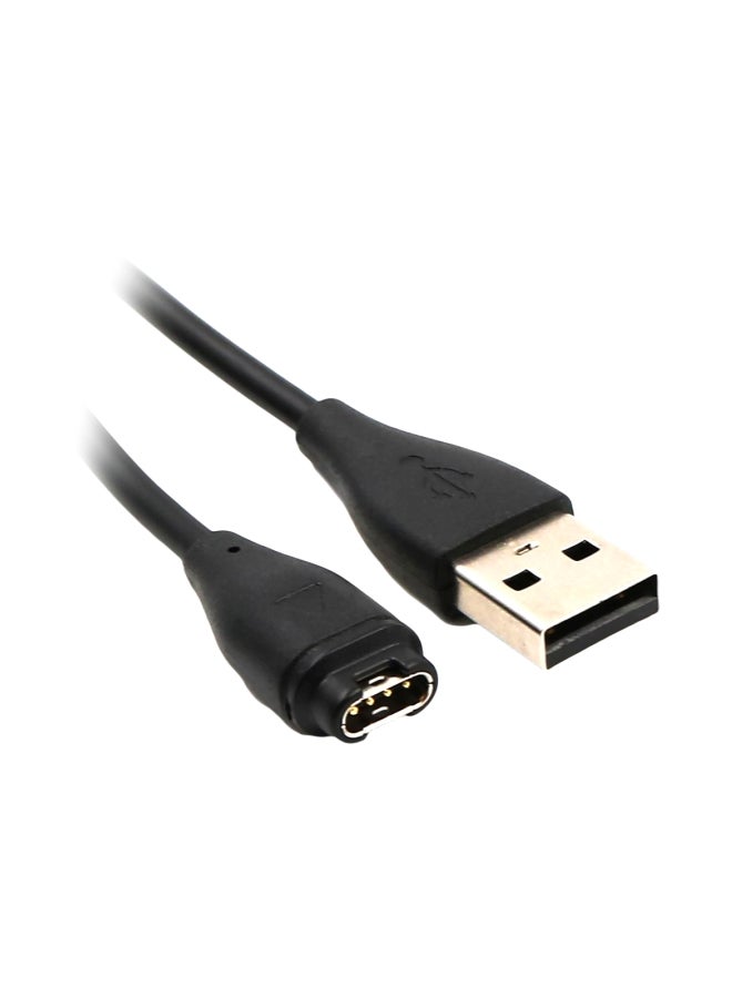 Portable Data Sync Charging Cable For Garmin Fenix 5/5S Black 