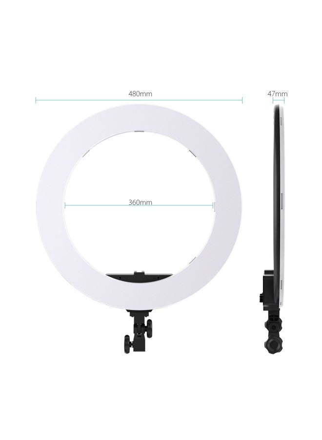 ANDOER Dimmable LED Studio Ring Light White - Image 3
