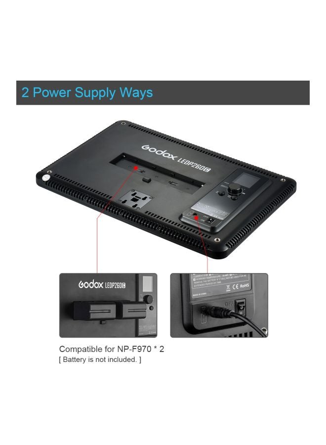 Godox Wireless Photography LED Video Light Black/White - Image 5