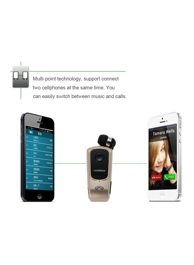 Fineblue Bluetooth Stereo In-Ear Headset With Microphone White - Image 3