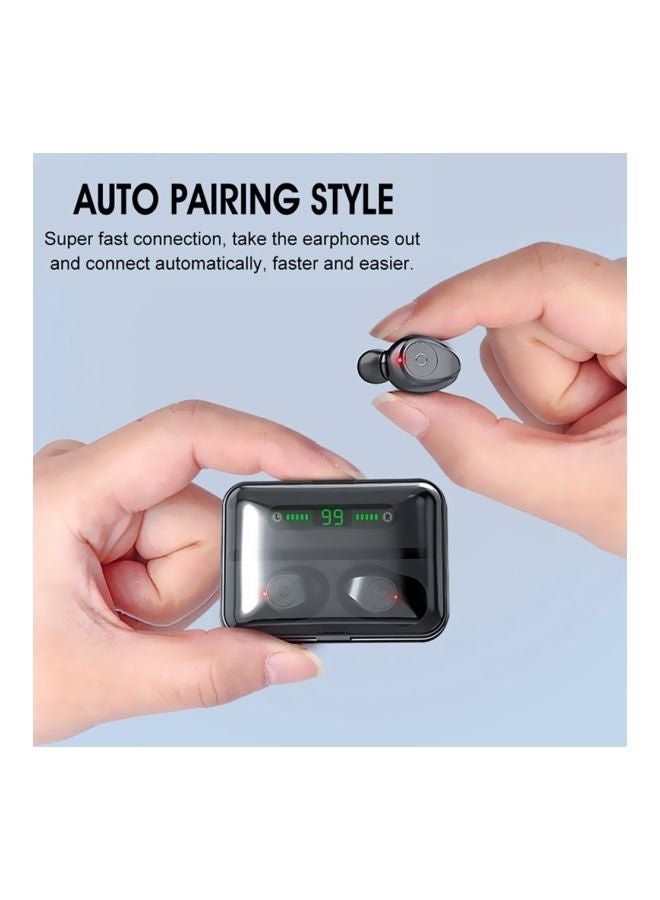 Bluetooth In-Ear Earphones With Charging Box Black - Image 4