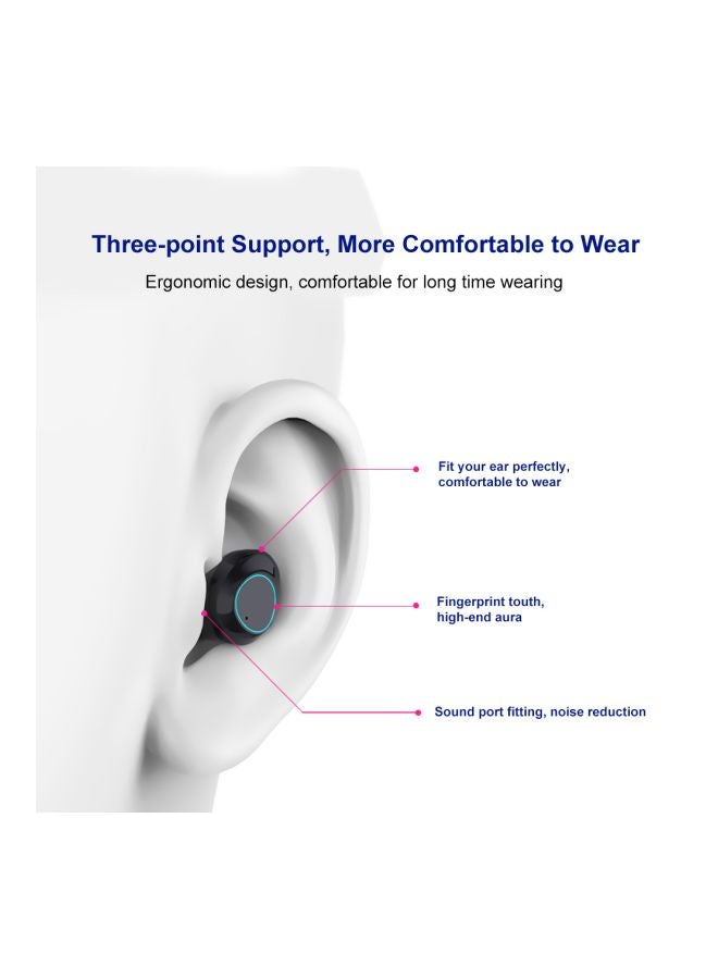 Bluetooth In-Ear Mini Stereo Headsets With Charging Box Black - Image 2