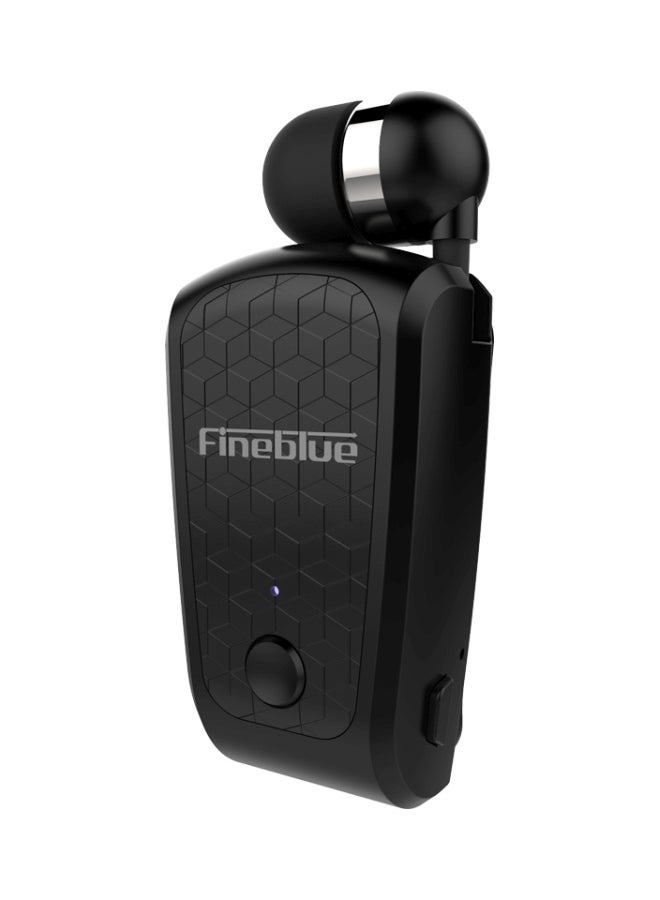 Fineblue Clip-On Bluetooth In-Ear Retractable Earphone Black - Image 1