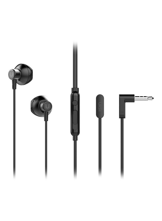 UiiSii - HM12 Wired In-Ear Earphones With Mic Black - Image 1