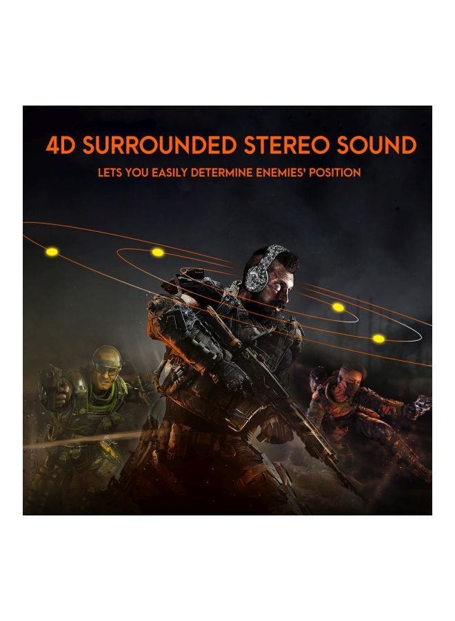 أونيكوما سماعة رأس ستيريو سلكية بتصميم يغطي الأذن ومزودة بميكروفون لأجهزة الألعاب بلايستيشن 4/ بلايستيشن 5/ إكس بوكس ون/ إكس بوكس سيريس إكس/ نينتندو سويتش/ وأجهزة الكمبيوتر - Image 5