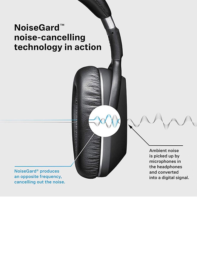 Sennheiser PXC 550 Wireless Over-Ear Headphones Black  - Image 2