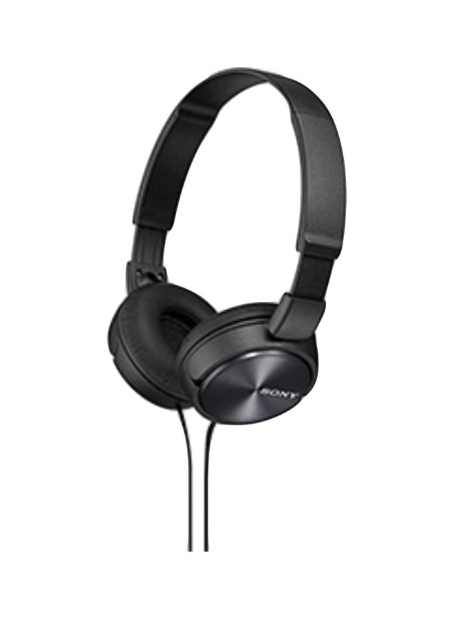 سوني سماعات رأس قابلة للطي بتصميم فوق الأذن مزودة بميكروفون وجهاز تحكم للهواتف الذكية أسود - Image 2