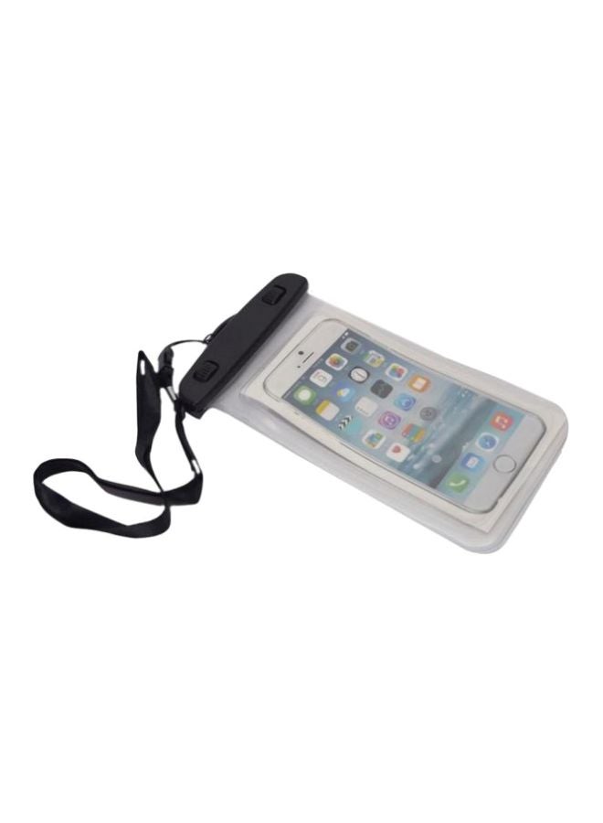 Generic Waterproof Mobile Phone Pouch Clear/Black 