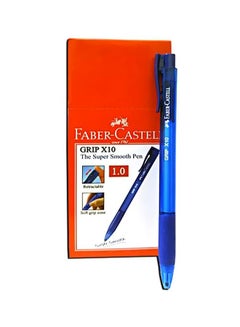 FABER-CASTELL Grip X10 Retractable Ball Point Pen Blue  - Image 1