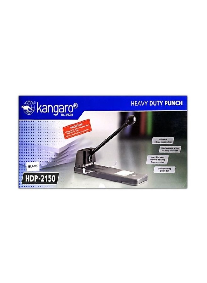Kangaro - 2-Hole Heavy Duty Puncher Black - Image 1