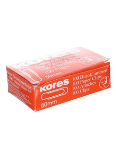 Kores Pack Of 100 Paper Clip Silver  - Image 2