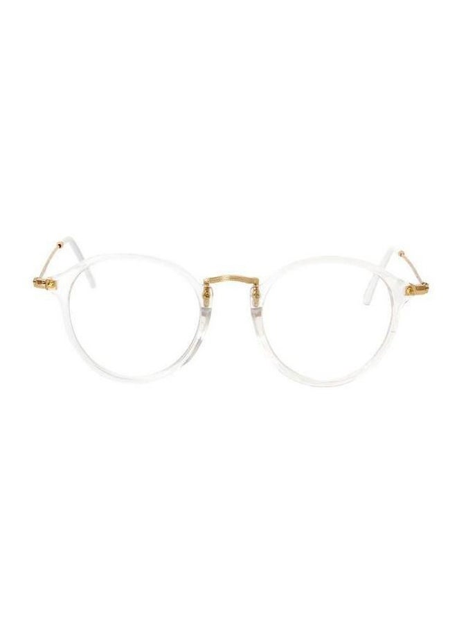 نظارة طبية بإطار معدني بتصميم دائري كلاسيكي مزودة بعدسات unisex - Image 2