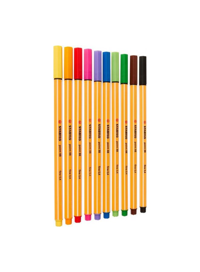 STABILO 10-Piece Coloured Fine Liner Pen Beige  - Image 2