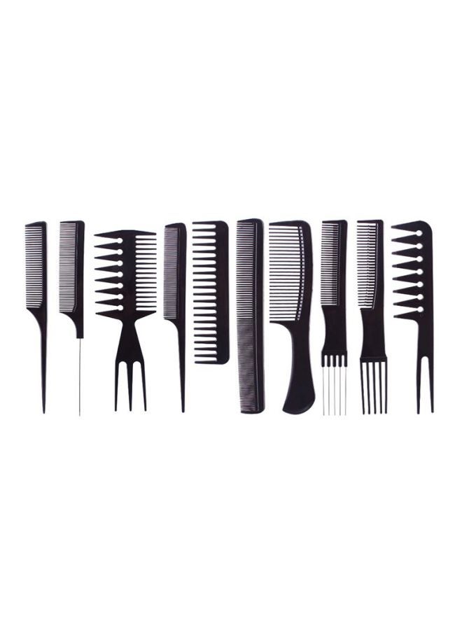 Generic 10-Piece Comb Kit Black