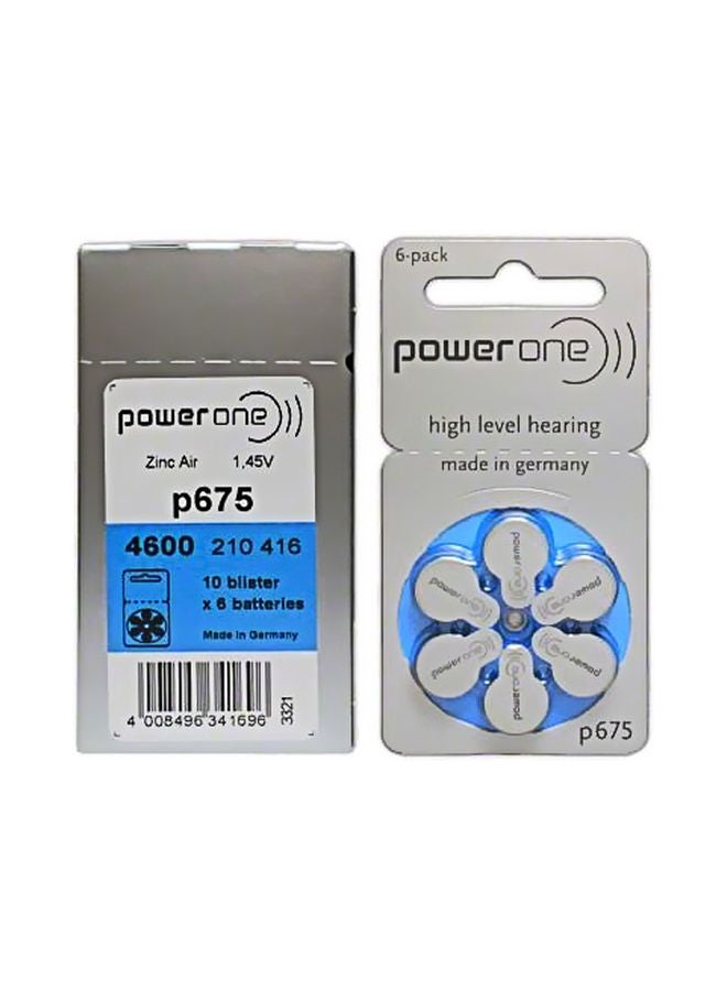PowerOne - 6-Piece Hearing Aids Batteries - Image 1