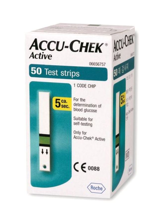 ACCU-CHEK 50-Piece Blood Glucose Monitor Strip Set  - Image 1