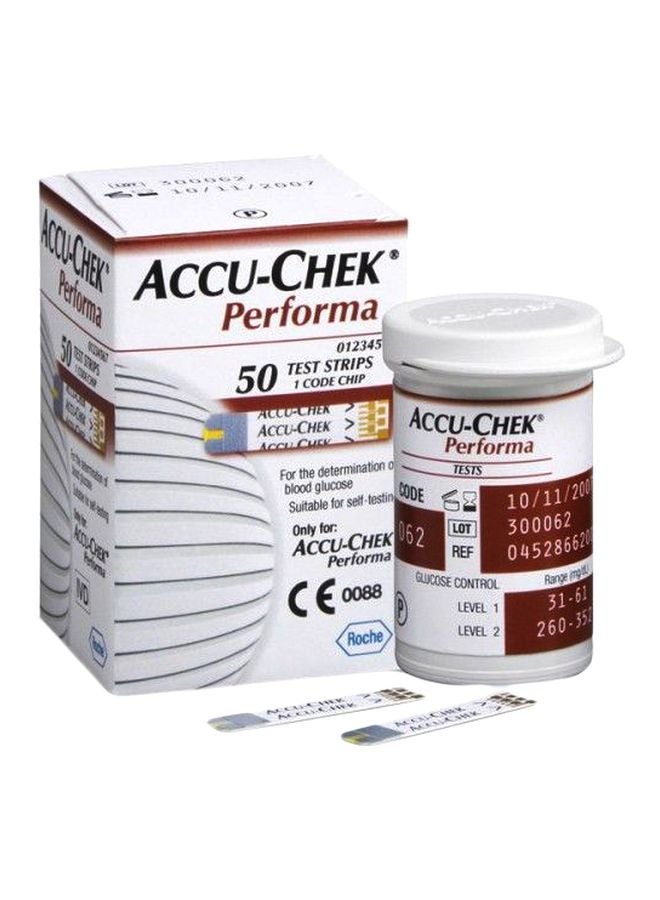 ACCU-CHEK 50-Piece Performs Test Strips 