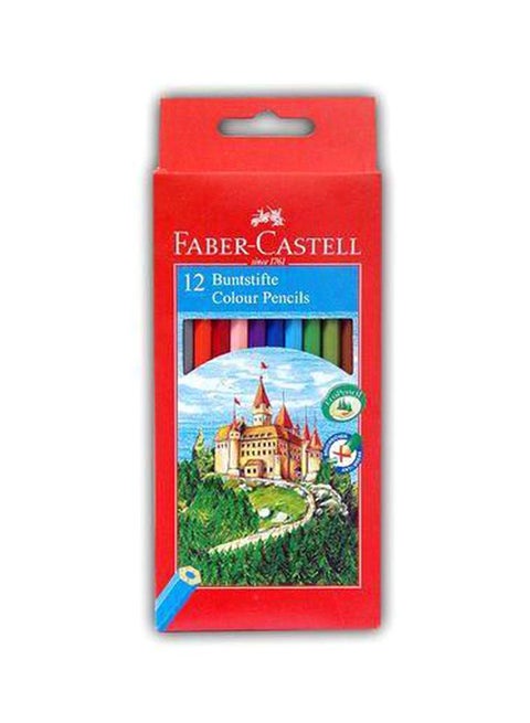 12-Piece Buntsifte Color Pencils Red/Pink/Blue