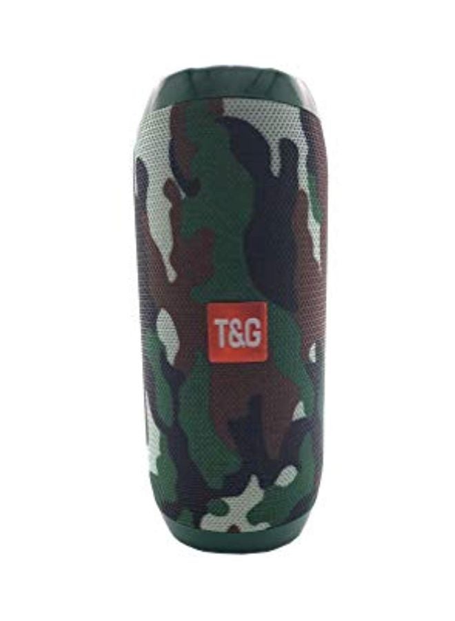 T&G - TG117 Portable Bluetooth Speaker Green/Beige/Brown - Image 1