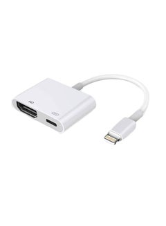 Lightning To HDMI Adapter Cable White