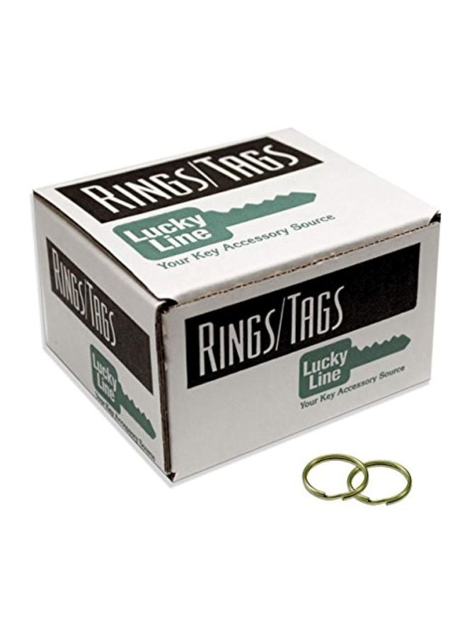 Lucky Line 100-Piece Split Ring Set Silver - Image 2