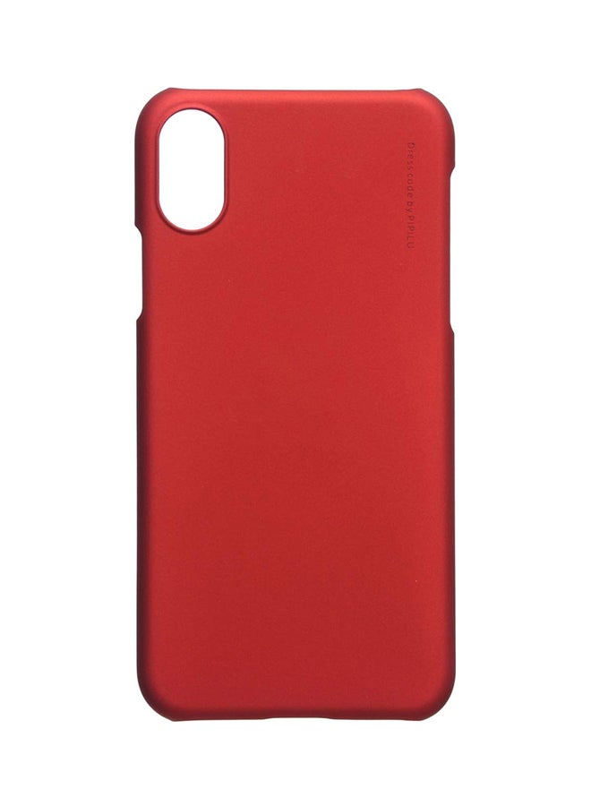 X-level Knight Series Polycarbonate Case Cover For Apple iPhone X Red