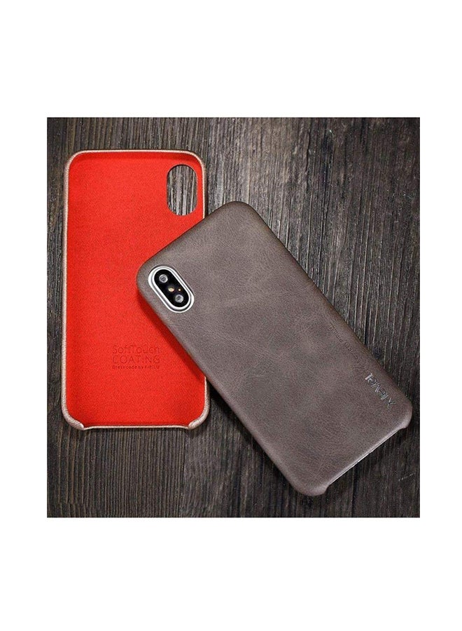 X-level Vintage Series Protective Case Cover For Apple iPhone XS Max Grey - Image 2