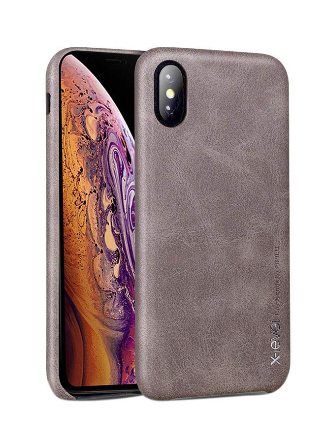 X-level Vintage Series Protective Case Cover For Apple iPhone XS Max Grey - Image 1