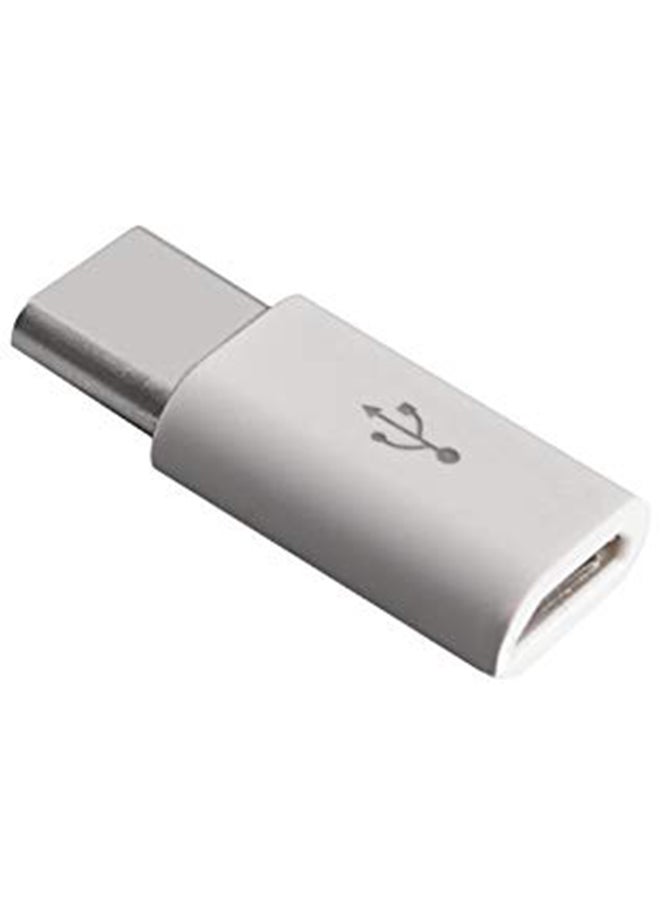 USB 3.1 Type C Male To Micro USB Female White  - Image 2