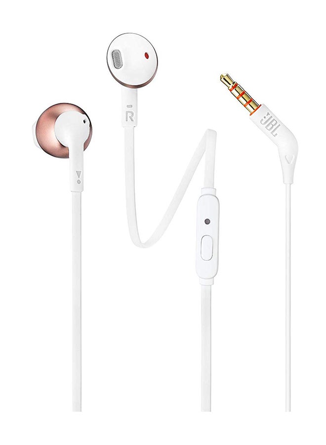 JBL In-Ear Wired Headphone Rose Gold/White - Image 1