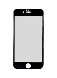 لاصقة حماية 4D تغطي الشاشة بالكامل، مصنوعة من الزجاج المقوى لهاتف أبل آيفون 6 بلس/ 6S بلس شفاف/ أسود