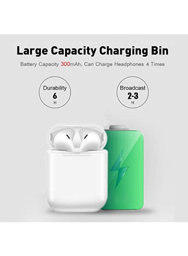 ISKIL Bluetooth Wireless Stereo In-Ear Earphone White - Image 2