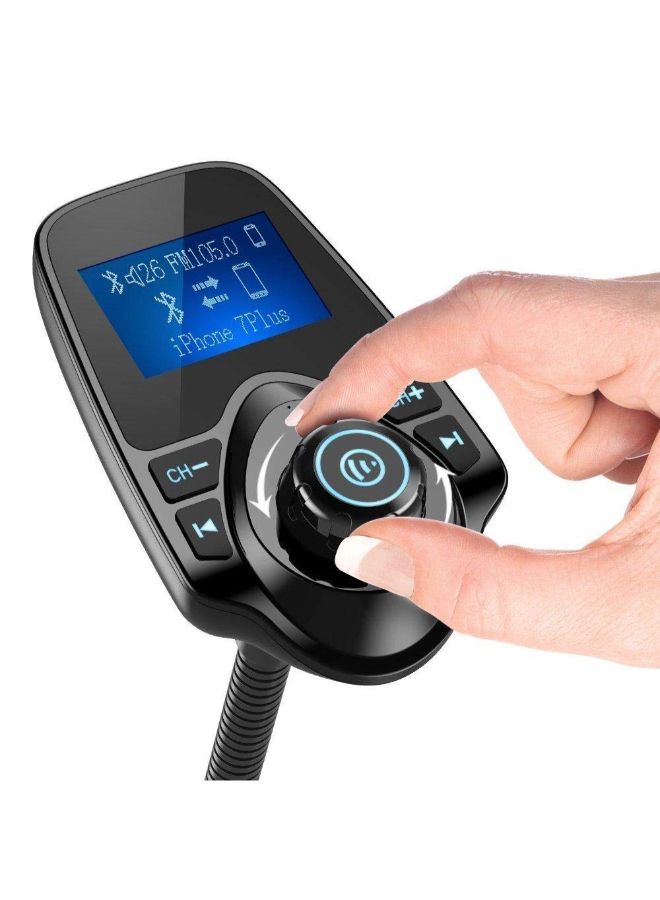جهاز إرسال إف إم بلوتوث لاسلكي وشاحن سيارة - Image 4