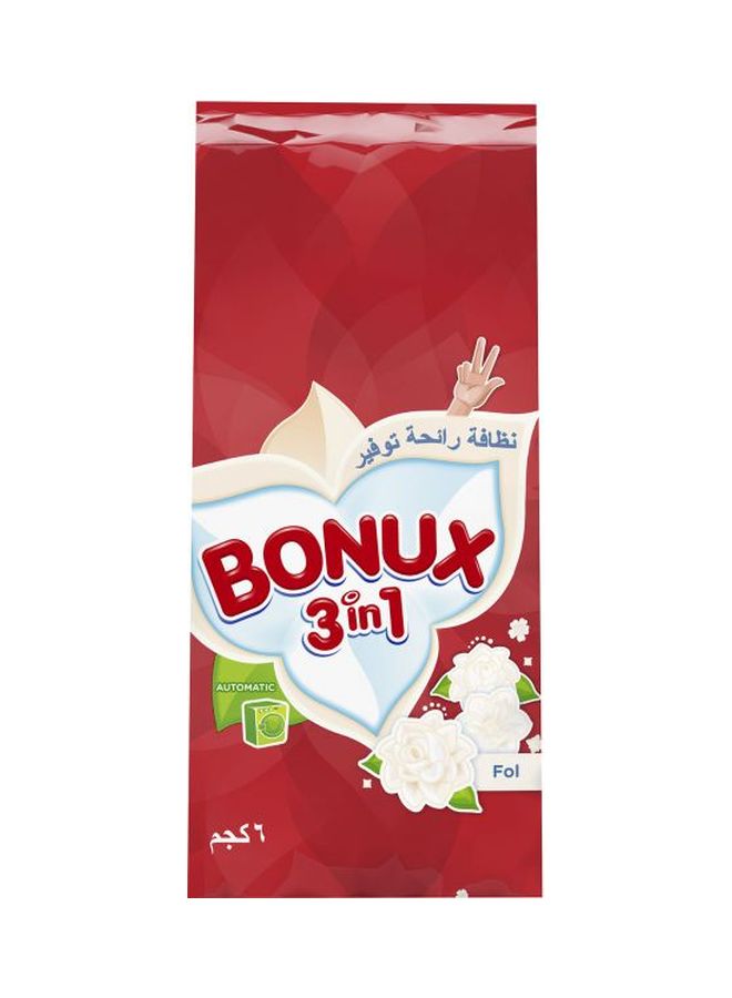 BONUX - 3-In-1 Automatic Washing Powder With Fol Scent 6kg - Image 1