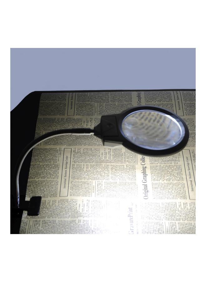 Generic LED Magnifying Glass Desk Lamp Silver - Image 4
