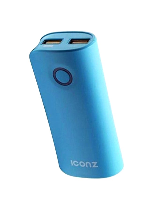 Iconz 6000.0 mAh Portable Power Bank Blue