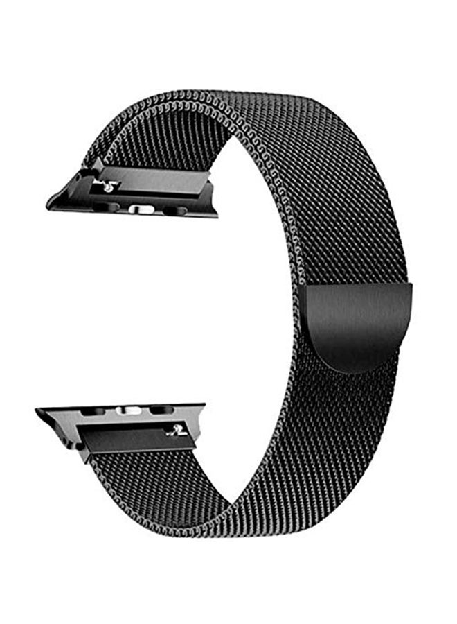 Generic - Stainless Steel Milanese Loop Replacement Band For Apple Watch Series 3/2/1 Black - Image 1