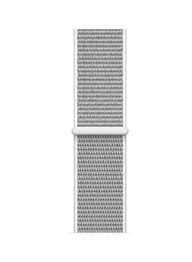 Generic - Nylon Replacement Sport Loop Band For Apple Watch Silver - Image 1