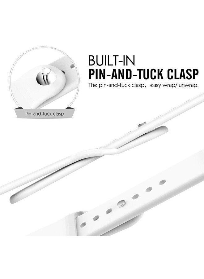 Silicone Replacement Wrist Band For Apple Watch - Image 2