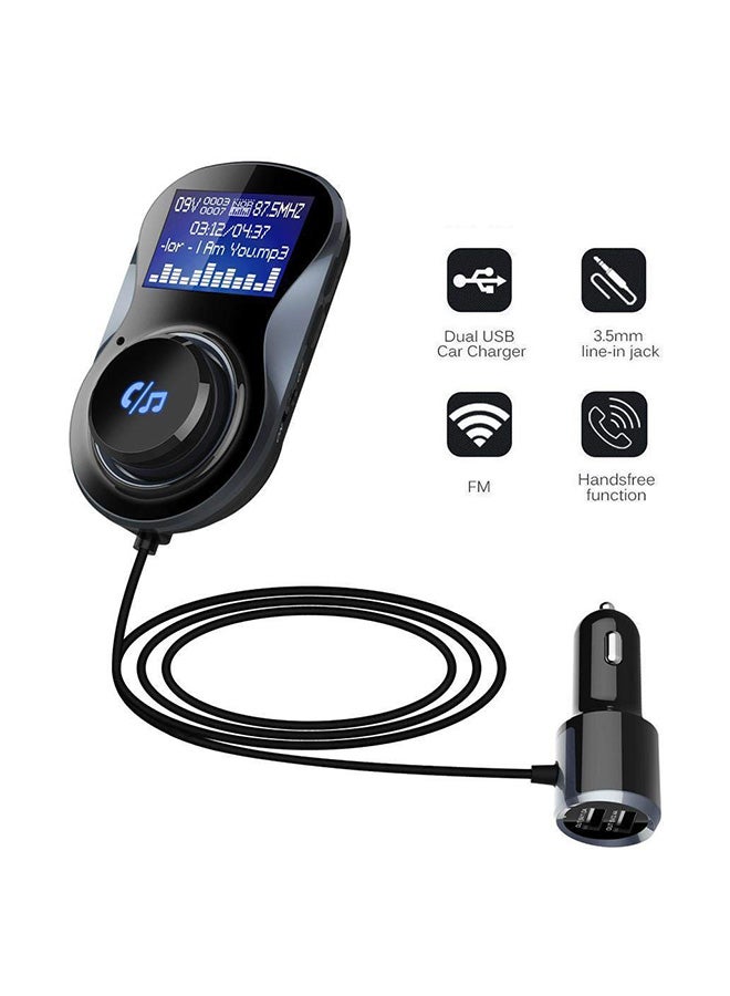 Bluetooth MP3 Player Dual USB FM Transmitter Car Charger - Image 2