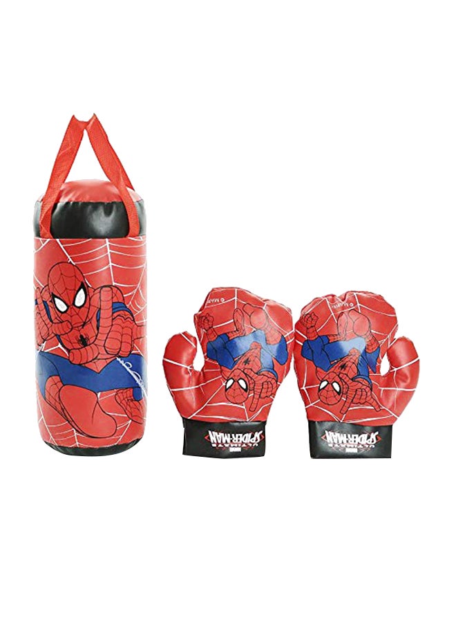 Generic Spiderman Mini Boxing Bag With Gloves 18x37cm  - Image 1
