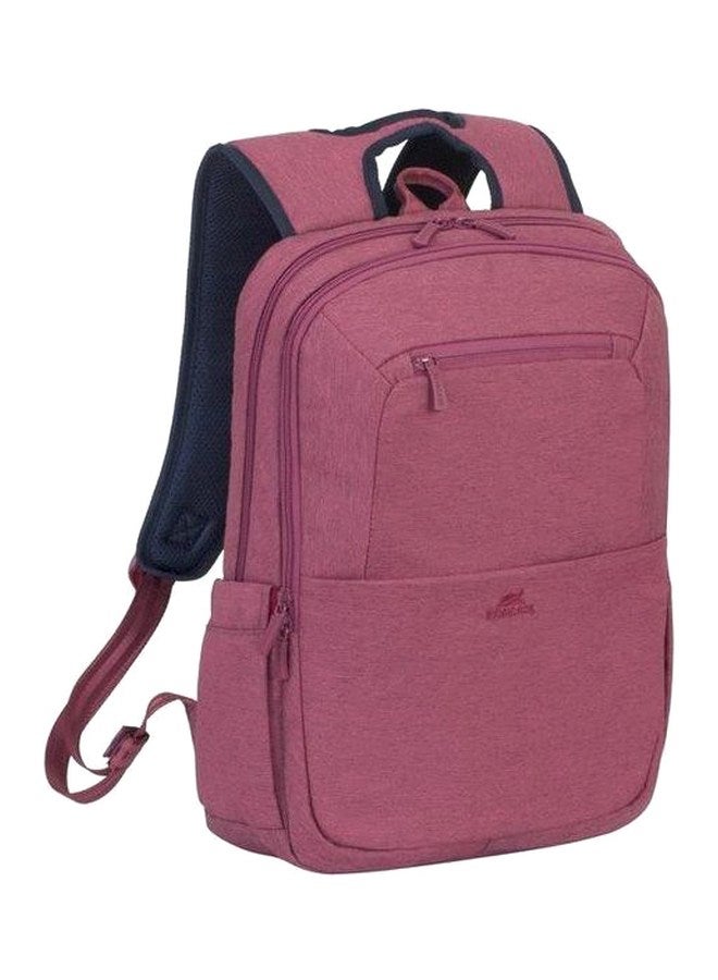 ريفاكيس حقيبة ظهر للحاسوب المحمول مصنوعة من البوليستر أحمر