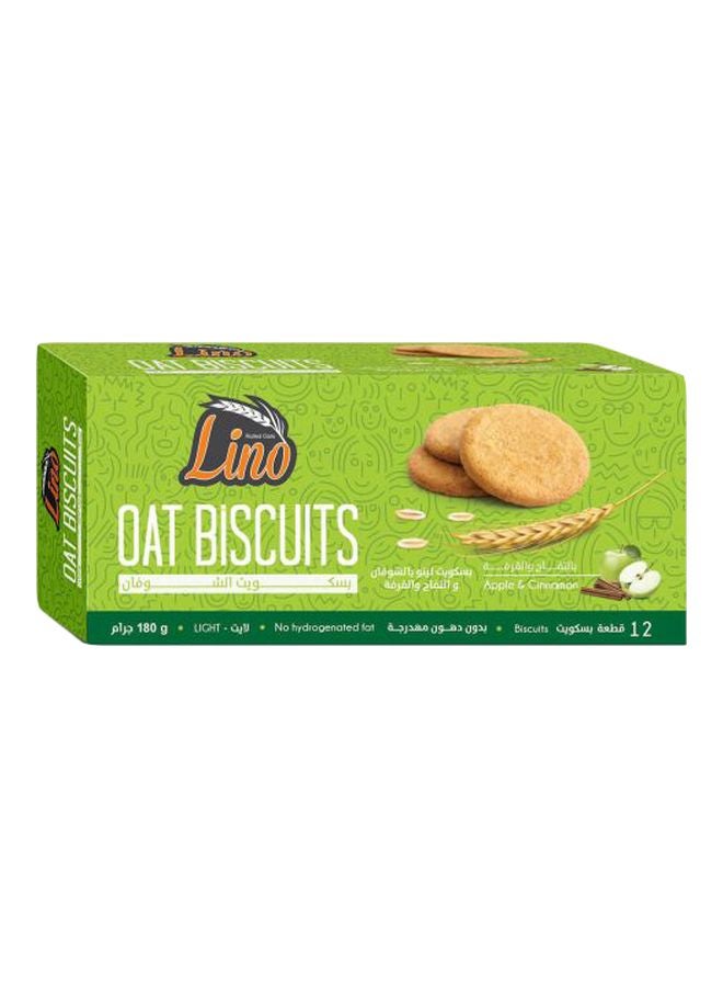 Lino - Oat Biscuits - Apple And Cinnamon 180grams - Image 1