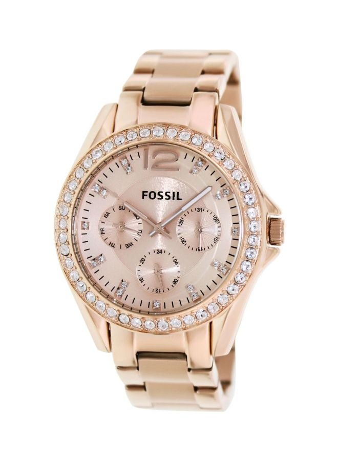FOSSIL Women's Stainless Steel Analog Watch ES2811 - 36 mm - Rose Gold  - Image 1
