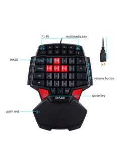 DELUX Single-Handed Wired Gaming Keyboard  - Image 3