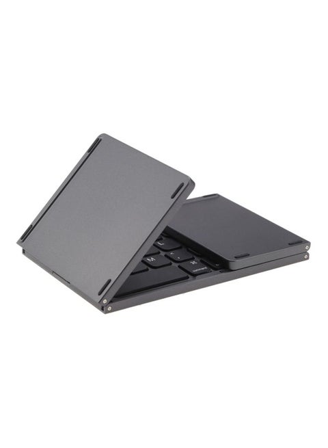 Wireless Foldable Keyboard With Touchpad Dark Grey
