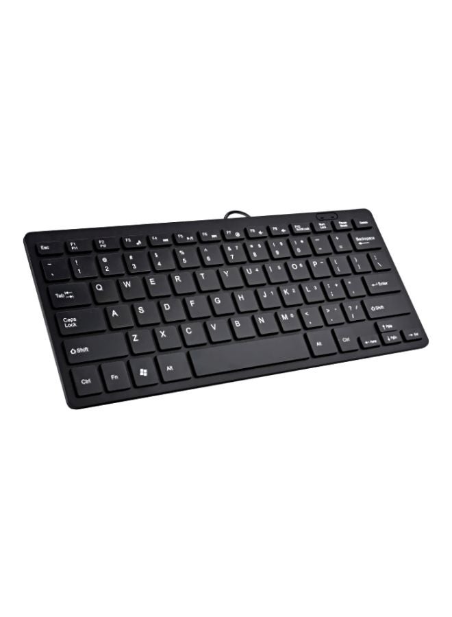 Mini Wired Keyboard Black - Image 2