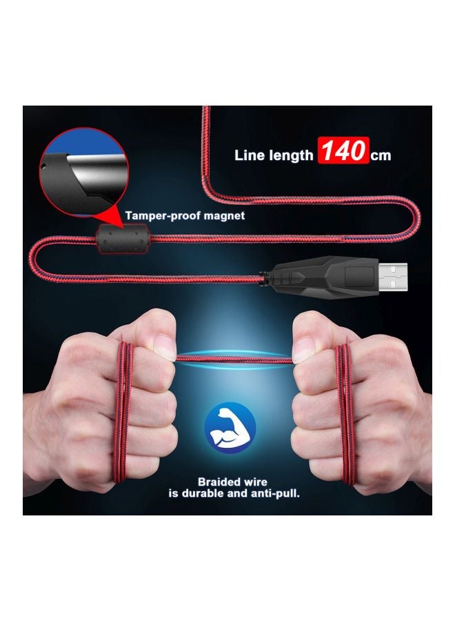 J60 USB Wired Gaming Mouse Black/Pink/Green - Image 3